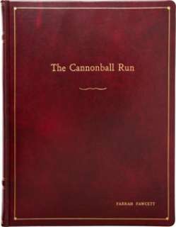 A Farrah Fawcett Script from "The Cannonball Run."