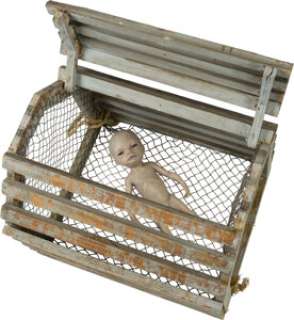 Lifelike Silicone Male Clone, Wooden Cage and Netting from Watchmen, Episode 4: "If You Don’... | Heritage