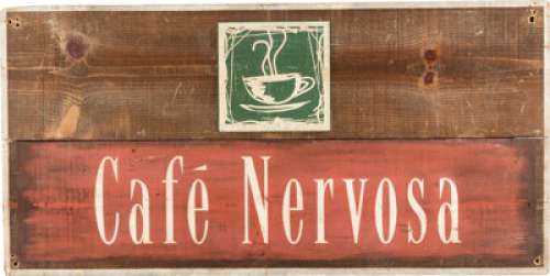 Cafe Nervosa Bistro Sign from Frasier (NBC TV, 1993-2004).... | Heritage