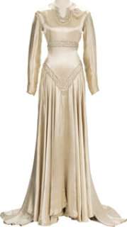 The Crusades (Paramount, 1935), Loretta Young "Berengaria" Cream Satin Gown. | Heritage