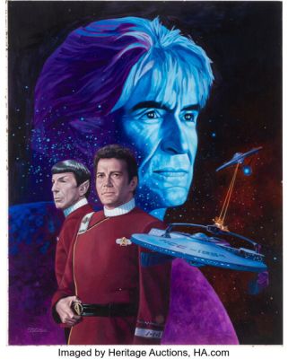 Cinefantastique Magazine (Volume 12, Number 5/6), Roger Stine Original Cover Artwork from Star Trek II: The Wrath of Khan. (Total: 3 Items) | Heritage