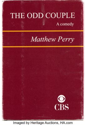 The Odd Couple (CBS TV, 2015-2017), Pair of Scripts, Notebook, Matthew Perry’s Lanyard, and Signed Photograph of Tony Randall and Jack Klugman. | Heritage