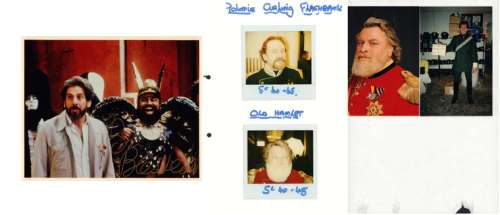 Brian Blessed Signed Flash Gordon 8x10 Photo & Kenneth Branagh Hamlet Production Photos LOT - 1980 | SWAU