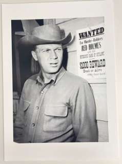 Steve McQueen "Wanted Dead or Alive" circa 1958 - Photographie - XL 60x42 cm - Gallery Stamp - Luxury Barita Paper | Catawiki