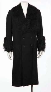 Lot 713 - Jack Lemmon black fur-trimmed overcoat from The Great Race