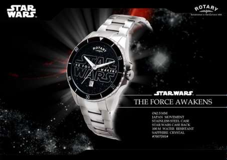 Star Wars Episode VII: The Force Awakens - Lot of 2 - Rotary Watches (Silver & Black) - see images - Rotary | Catawiki