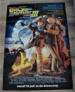 Back to the Future - Michael J.Fox. - Original Dutch Cinema release - XL - 118x83 cm - Episode III | Catawiki