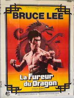 Artwork by Ferracci - Return of the dragon (1974) Bruce Lee - Rare model 120x160 cm in Red & yellow | Catawiki