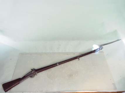 Civil War Style Rubber Flintlock Rifle with Bayonet (Production Made) | 20th Century Props