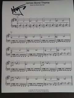 James Bond 007: Dr. No - James Bond theme signed by composer Monty Norman (+) With COA | Catawiki