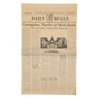 SHAWSHANK REDEMPTION, THE (1994) - Lot 318 - "Corruption, Murder at Shawshank" Newspaper