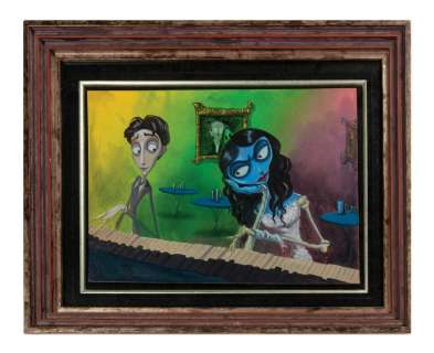 Corpse Bride Piano Duet Concept Painting. | Van Eaton Galleries