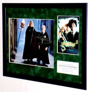 Harry Potter - Jason Isaacs & Tom Felton (Lucius & Draco Malfoy) Framed, DOUBLE signed + COA