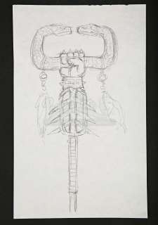 CONAN THE BARBARIAN - Ron Cobb Hand-Drawn Thulsa Doom Standard Design