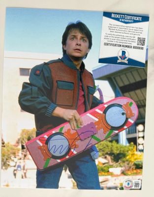 Back to the Future - Part II - Signed by Michael J. Fox (Marty) - 8x10" - with Beckett COA | Catawiki