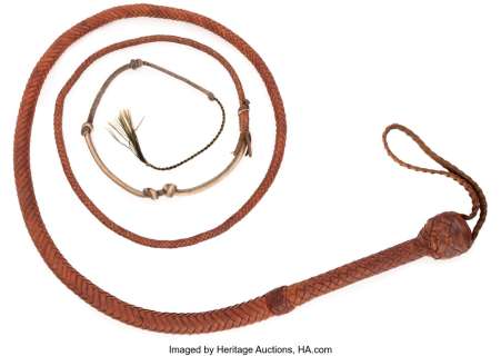 "Indiana Jones" whip used in 1981, 1984 and 1989 Indiana Jones movies. ...
