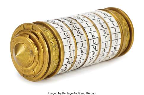 Robert Langdon "Tom Hanks" Hero "Cryptex" decoder in original engraved box from The Da Vinci Code. ...