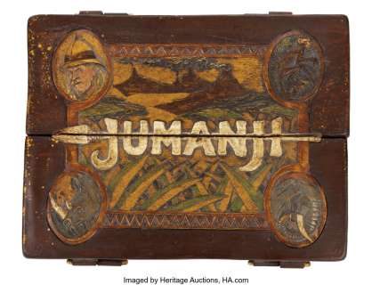Jumanji original screen-used "carry board" game with letter from director Joe Johnston. ... | Profiles in History