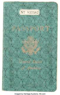 Gary Oldman "Lee Harvey Oswald" passport prop from JFK....