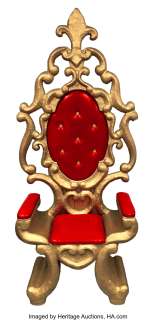 "Santa" throne used in The Brady Bunch and by Michael Richards "Kramer" on Seinfeld.... | Profiles in History