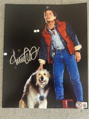 Back to the Future - Part II - Signed by Michael J. Fox (Marty) - 8x10" - with Beckett COA