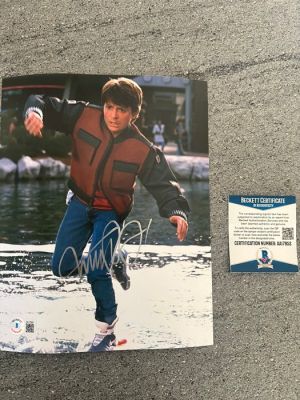 Back to the Future - Part II - Signed by Michael J. Fox (Marty) - 8x10" - with Beckett COA | Catawiki