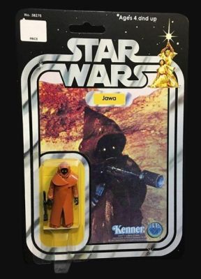 Kenner - Action figure Star Wars 1977 Jawa Original Action figure - Vinyl Cape -Sold as LOOSE - On Replica Card