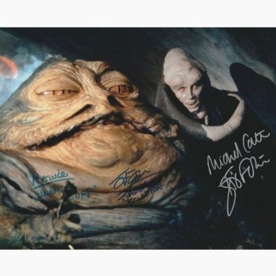 Star Wars - Signed by Michael Carter (Bib Fortuna), John Coppinger (Jabba Sculptor) and Howie Hammermann | Catawiki