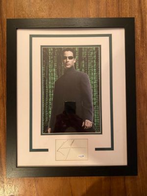 Matrix, the - Keanu Reeves (Neo) Signed - Autograph COA - Framed (18x22 inch) | Catawiki