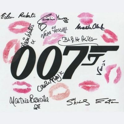 James Bond - Signed and Kissed by 10 Bond Girls! | Catawiki
