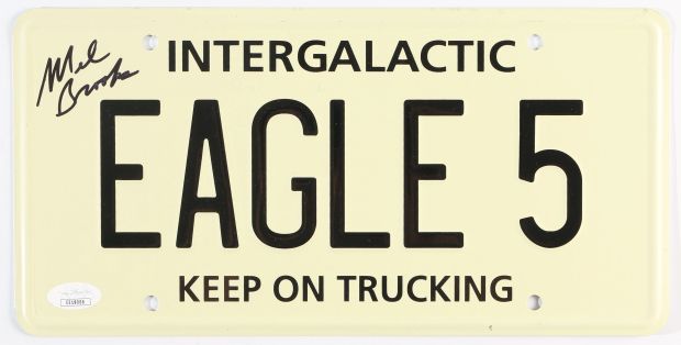 Mel Brooks Director of Spaceballs (JSA) Signed Prop Replica License Plate | SWAU
