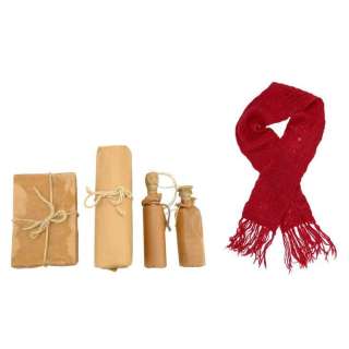 THE CHRONICLES OF NARNIA: THE LION, THE WITCH AND THE WARDROBE (2005) - Lot 688 - Mr. Tumnus‘ (James McAvoy) Scarf and Packages