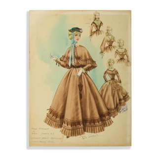 Mona Freeman sketch for Dragoon Wells Massacre | Studio Auctions