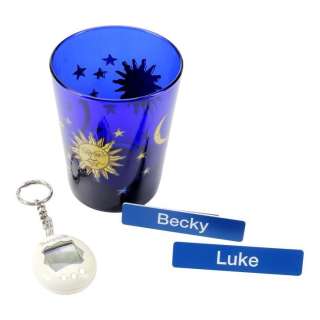 The Midnight Club - Lot 152 - Amesh‘s Club Cup with Luke and Becky‘s Name Tags and Tamogatchi Keychain