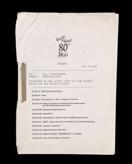 AROUND THE WORLD IN 80 DAYS - Script