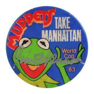 THE MUPPETS TAKE MANHATTAN (1984) - Lot #1197 : Jim Henson-Autographed 1983 ConStellation Muppet Pin
