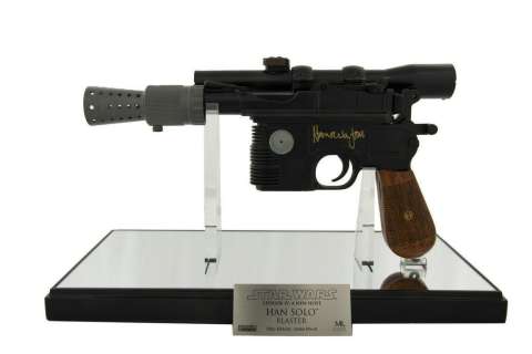A Harrison Ford Signed Han Solo Blaster. | Van Eaton Galleries