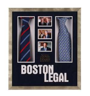 BOSTON LEGAL - Alan Shore (James Spader) and Denny Crane (William Shatner) Ties Display
