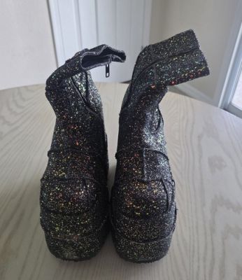 2023 "Spinning Gold" Movie Demonia Boots Us10 Blk Stack 201 Platform Boots | eBay US (Buy It Now)