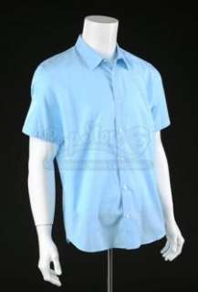 Dexter | S8 E02: EVERY SILVER LINING… - Dexter Morgan’s (Michael C. Hall) Light Blue Short Sleeve Shirt | Propstore