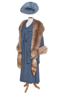 Lot 61 - Helena Bonham Carter‘s costume as Queen Elizabeth (The Queen Mother) in the film The King‘s Speech, 2010