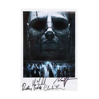 PROMETHEUS (2012) - Lot #309 : Ridley Scott, Michael Fassbender, Noomi Rapace and Charlize Theron Autographed Poster Print