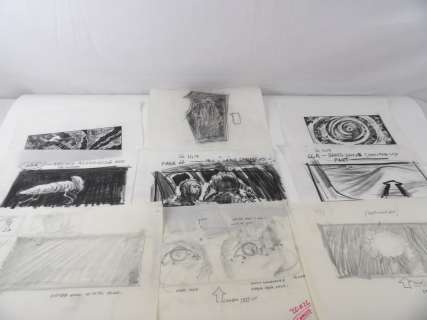 Original Storyboard Sketch Lot for the 1984 Classic movie Dune - Mentor Huebner Sketches | Eagles Corps International LLC