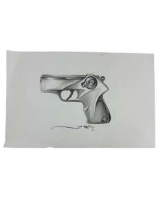 DRAWING SCKETCH I, Robot MOVIE (20th Century Fox, 2004) SIGNED BY | Los Angeles Estate Auction