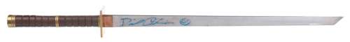 Lot 356 - A David Carradine Signed Sword.