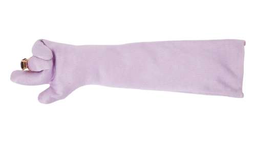 The Muppets - Lot #379 - Miss Piggy - Posed Lavender Glove and Cocktail Ring from "The Art of The Muppets" Exhibit