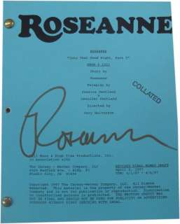 Rosanne Barr Signed Final Episode Script Cover GAI Authenticated | Mynt Auctions