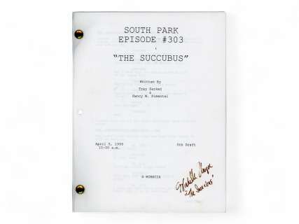 (2) South Park Signed TV Scripts, Michelle Unger | Weiss Auctions
