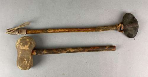 Screen Used Indian Clubs Rubber and Wood Props | misc / divers