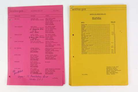 Star Wars Revenge of The Jedi (1983) Original Preliminary Cast List dated 20.2.1982 (8 pages) and a… | Ewbank’s